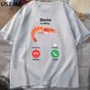 Shrimp Calling Fun Tshirt Humorous Short Sleeve 2026 New Hot Selling Mens Womens Casual Round Neck Pattern Tshirt Y2k