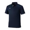 Настольный теннис Одежда Игровая Глубокий 2XL [Mizuno] Рубашка, Влагоотводящая, Быстросохнущая, 82JAD105, Унисекс, Темно-синий,