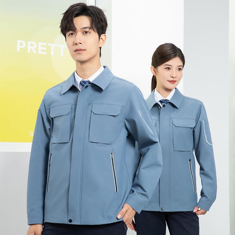 Mens Long Sleeve Workwear Set Durable Uniform Welders Workshop