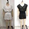 2024 New European & American Crochet Beach Cover-Up Dress