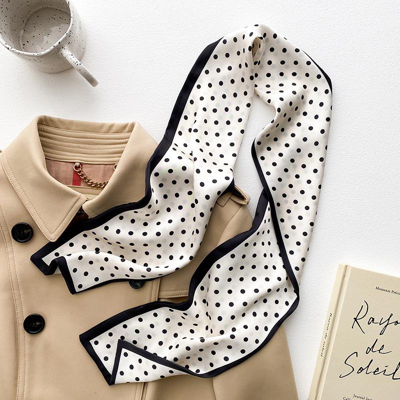 Узкий шейный платок, длинные волосы, ленты, шарфы, женские модные повязки на голову, шейные шарфы 13x110 см