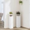 VidaXL Plant Stands 2 Pcs White 17x17x60 Cm Engineered Wood, Flower Stand, Plant Pot Stand, Stand 852933