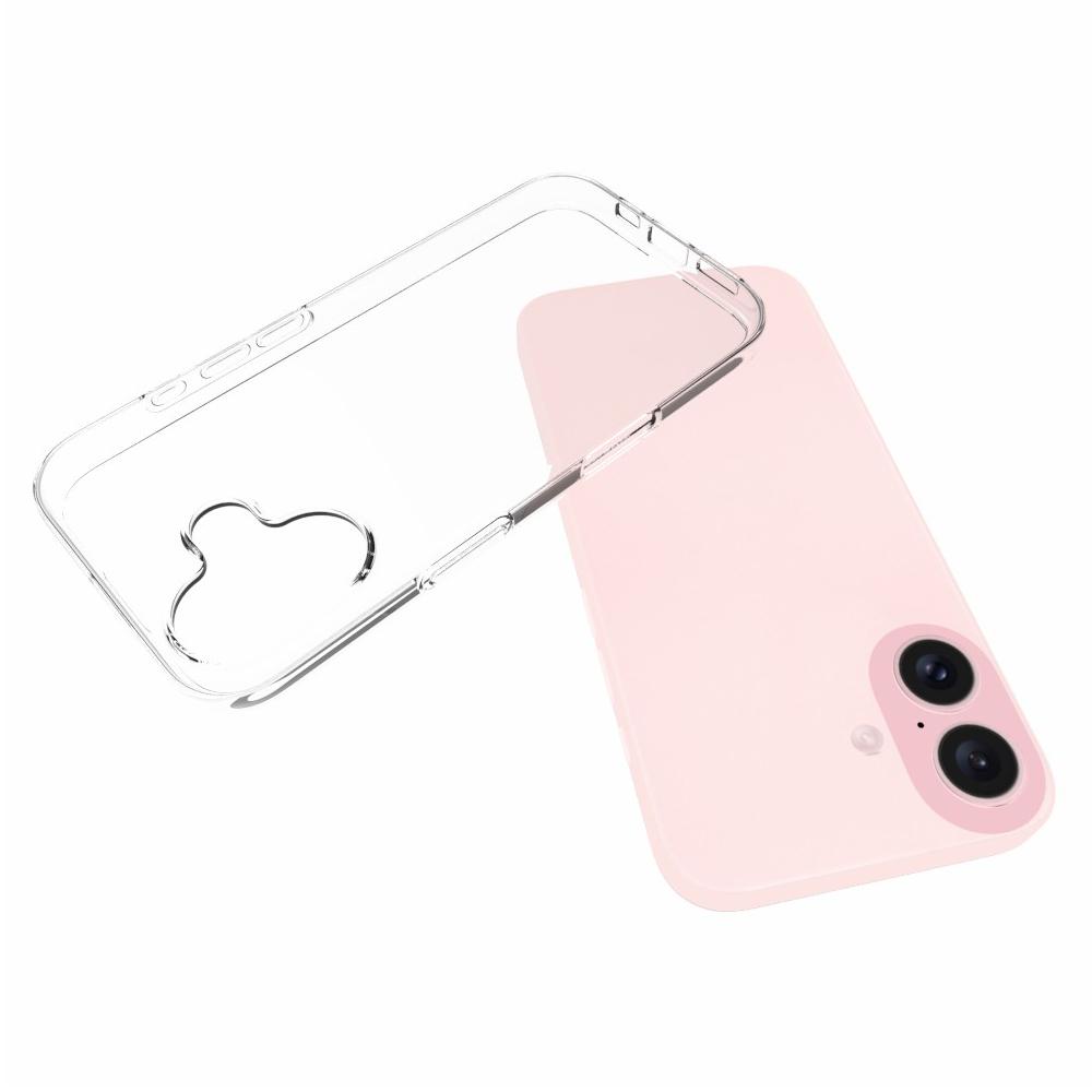 Для iPhone 16 Нескользящий ТПУ чехол для телефона Глянцевый Прозрачный Чехол для телефона Защита от царапин без водяных знаков