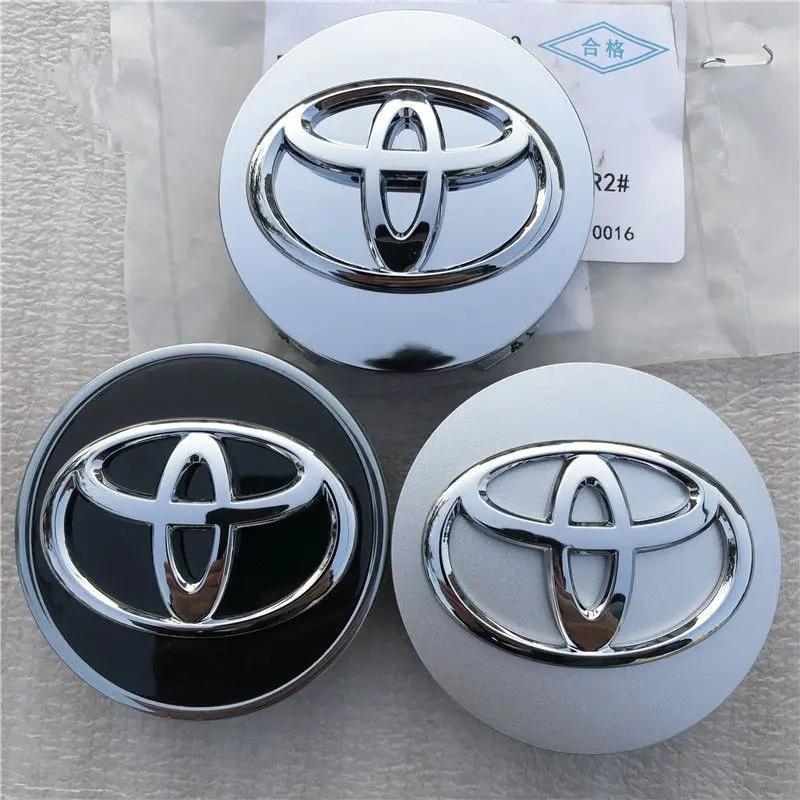 Toyota 2026 Новые колпаки на колеса 4 шт. 62 мм Центральный колпак ступицы колеса автомобиля Колпачок центральной ступицы диска Пылезащитная крышка диска Эмблема Toyota c Наклейка на автомобиль