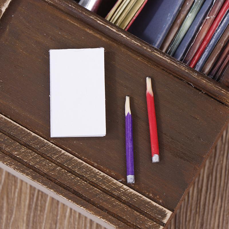 Мини Канцелярские принадлежности Имитация Карандаш 2 Модель Блокнота Уменьшенная Версия Обучающие Принадлежности