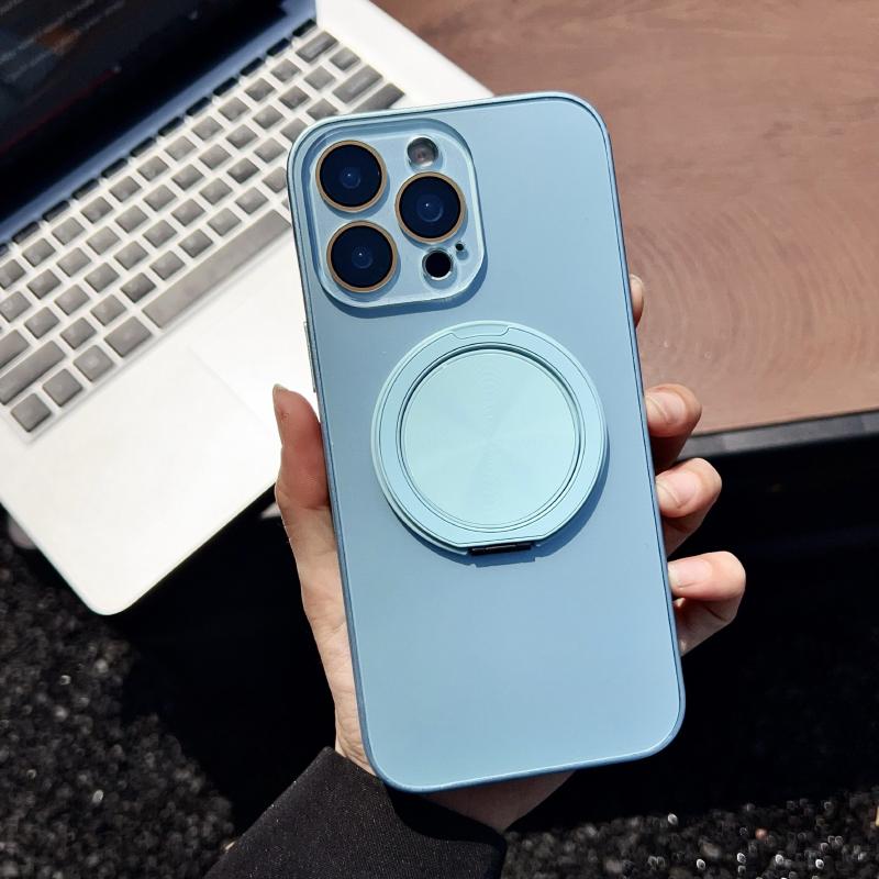 Металлический держатель для телефона с вращением на 360° для Magsafe, магнитный беспроводной зарядный чехол-накладка для iPhone 16 Pro Max 14 13 15 Pro Max