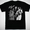 Jackson Browne Linda Ronstadt in concert siganed T-shirt black Tee S-5Xl