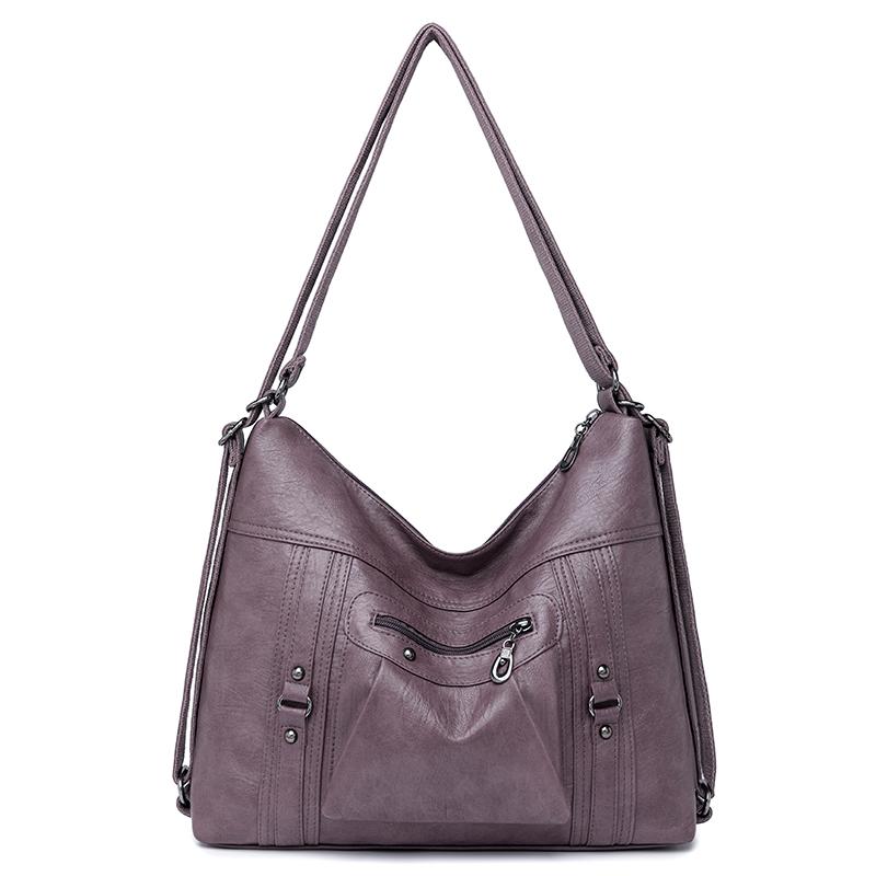 Женская сумка из мягкой кожи, многофункциональный рюкзак