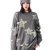Women Preppy Star Oversized Sweater Loose Fit O-Neck Long Sleeve Pullover Sweater