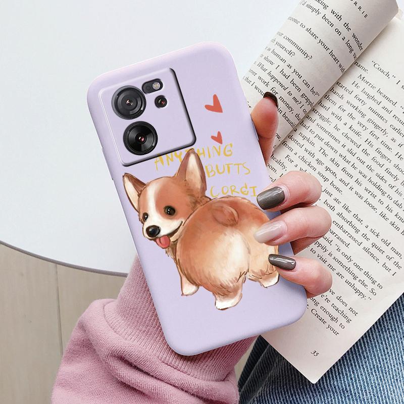 Милый Чехол-Кошка Для Xiaomi 13T Pro Силиконовый Мягкий Задний Чехол Прекрасная Мультяшная Расписная Крышка Оболочка Для Xiaomi 13T Fundas 13tpro Coque