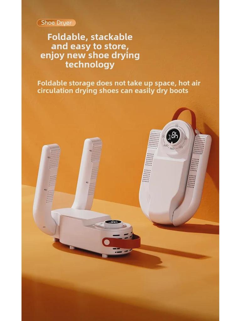 Foldable Shoe Dryer with Blue Light Dehumidification – Portable and Intelligent Drying Solution.