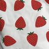 2023 Fresh Strawberry Print Canvas Bag - Korean Style, Large Capacity, Shoulder Bag for College Students