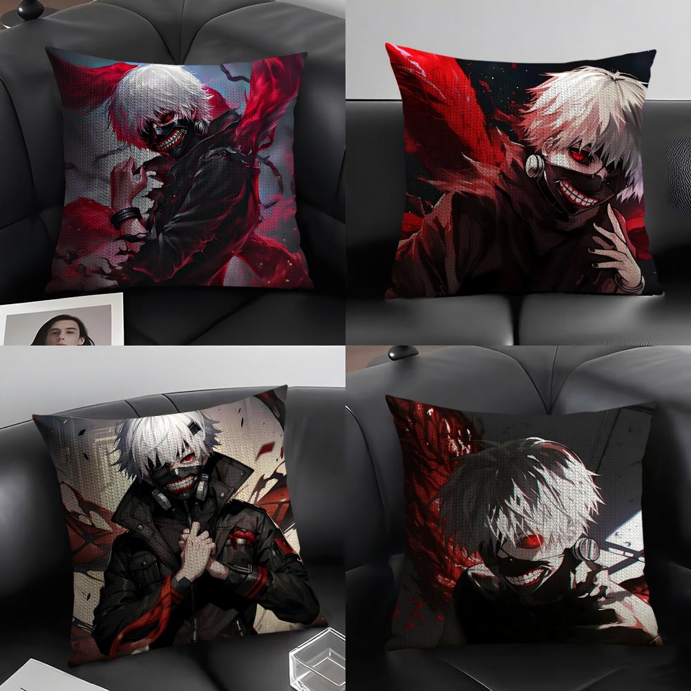Чехол на подушку Tokyo Ghoul с принтом для гостиной, дивана, декора спальни