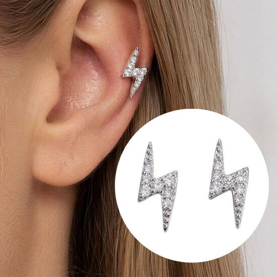 Stud Earrings, Slim Mini Cubic Geometric Design, Lightweight Comfortable Stacking Jewelry, for Sensitive Ears Daily Commuting