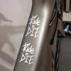 5.6 X 8 Cm Bike Frame Stickers Ride or Die Top Tube Decals for MTB Bicycle Decorative Frame Bike Auto Motorcycle Accessories