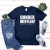Dunder Mifflin T-shirt Office Gift Dwight Schrute Shirt Funny TV Show T Shirt Dunder Mifflin Paper Company Women Tees