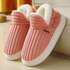 Fashion Unisex Home Men Cotton Slippers  Winter Plus Size 36-47 Casual Plush Shoes Warm Velvet Sneakers Men Women Snow Boots 2024