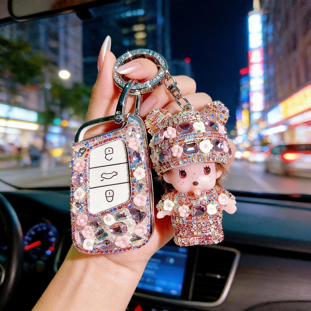 Роскошный чехол-брелок Volkswagen Magotan 330 для женщин, подходит для b8 Variant, CC, Passat 2025 с бриллиантовыми акцентами