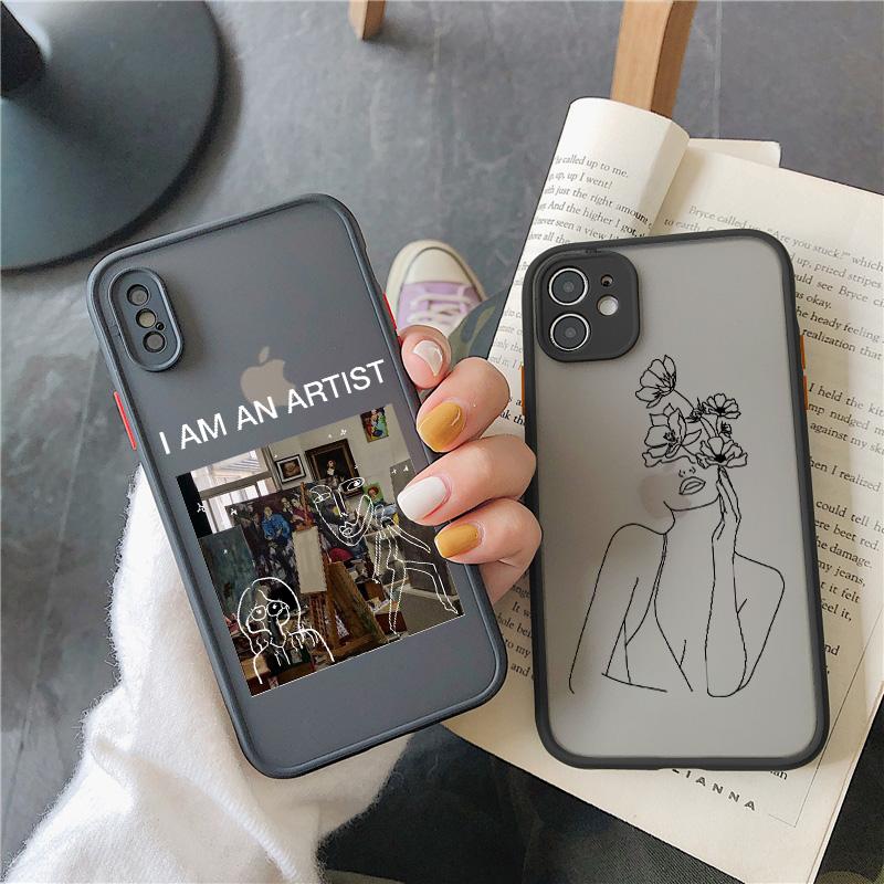 Арт Ретро Абстрактная Геометрия Чехол для Телефона Для iPhone 15 13 12 Mini 14 X Xs Xr 16 11 Pro Max 15 14 7 8 Puls Милый Защитный от Падений Чехол