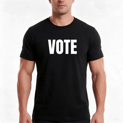 Vote Face Mask Black Shirt Tshirt Summer Casual Cotton Tee Oversized Streetwear Tops Vintage Graphic Print Unisex Unisex Unisex