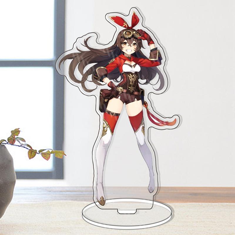 Genshin Impact персонаж мультфильма прозрачная акриловая подставка кукла модель игрушки настольное украшение подарок