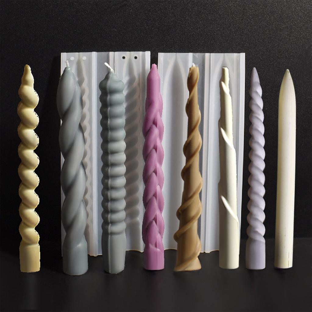Силиконовые формы для свечей Strips Twist Designs для ароматических свечей и украшений тортов на День святого Валентина и Рождество