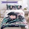 3pcs Tokitou Muichirou Cover Set - Personalized Name, HD Printed Bedding with 1 Cover and 2 Pillowcases - Perfect for Home Decor, Easy Care