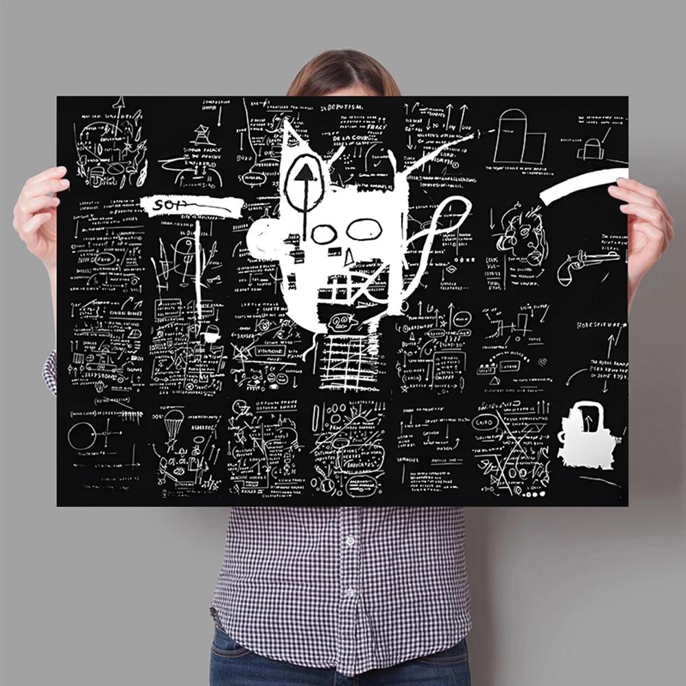 Граффити Абстрактное Искусство Холст Постер Сюрреалистический Авангард Настенное Искусство Живопись Принт Картина Магазин Ресторан Дом Комната Декор Фреска