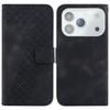 For iPhone 17 Pro Stand Case 7-Shaped Pattern Imprint Leather Phone Cover with Strap
