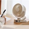 Вентилятор с клипсой, USB-перезаряжаемый, тихий, вращающийся на 360 градусов, маленький вентилятор с клипсой для ежедневного использования, пляжа, кемпинга