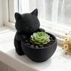 Милый керамический горшок для суккулентов в виде кошки - Идеальное домашнее настольное украшение для любителей кошек