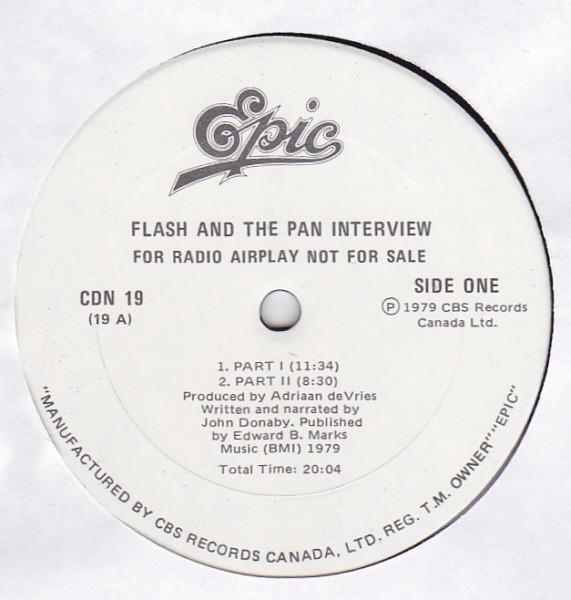 Виниловая пластинка FLASH THE PAN Flash And The Pan Интервью CDN19 Epic 1979 Канада Музыка Другое Б/у