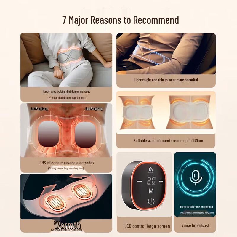 AUX Multi-functional Waist Massager CN plug (adapter included)