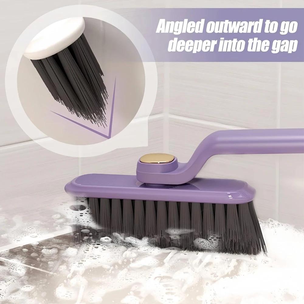 Многофункциональная вращающаяся щетка для чистки щелей с жесткой щетиной, инструмент для чистки щелей без мертвых бытовых углов для кухни, ванной комнаты