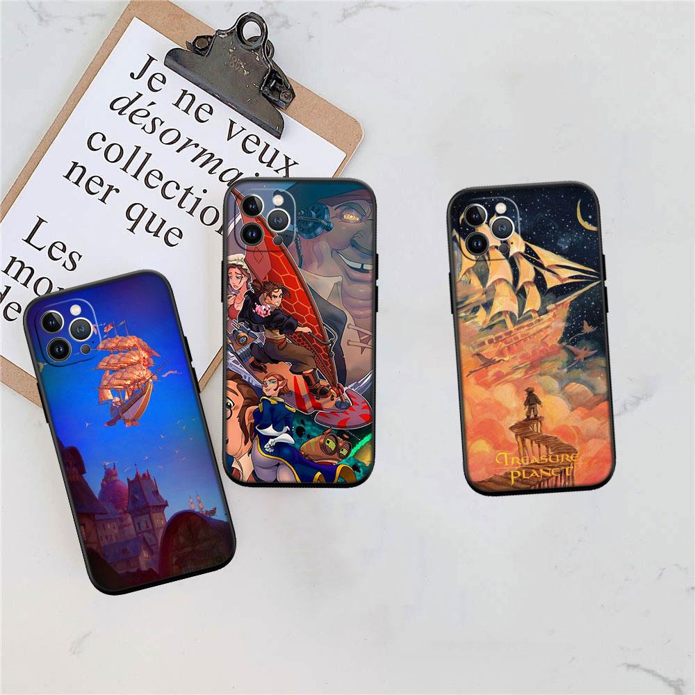 CJ101 Treasure Planet Soft Shell Phone Case for iPhone 16 15 14 13 12 Pro Max Plus Mini