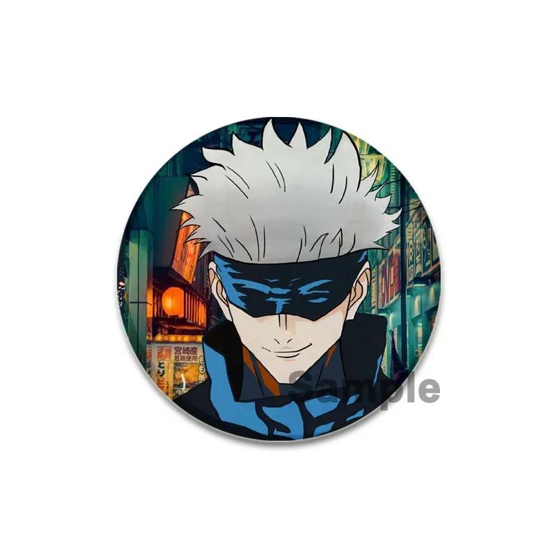 32/44/58mm Cute Anime Style Jujutsu Kaisen Brooch Satoru Gojou Cosplay Comic Button Pins Clothes Backpacks Cartoon Badge Jewelry Accessorie