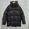 Cloud Puff Light Luxury White Duck Down Hooded Medium and Long Small Bread Down Jacket Women's Winter Jacket Tide