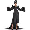 Satin Stylish Black Maleficent Costume For Women Inspired By Iconic Disney Character For Halloween And Cosplay Events