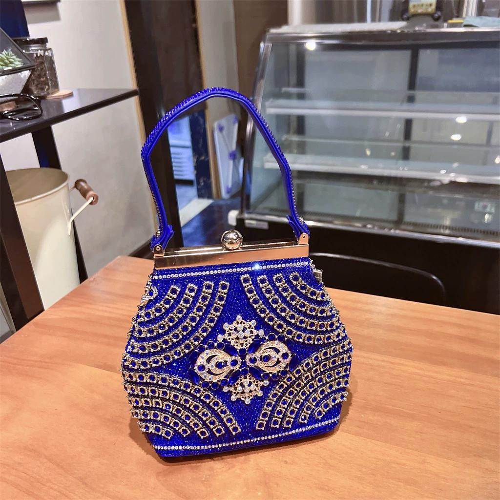 Сумка для ужина, женская сумка через плечо на одно плечо, банкетный комплект с бриллиантами, сумочка