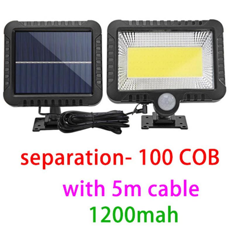 Солнечные фонари для наружного использования, IP65 водонепроницаемый с датчиком движения, прожектор для улицы, 120 °, супер яркий для уличного садового крыльца, лампа