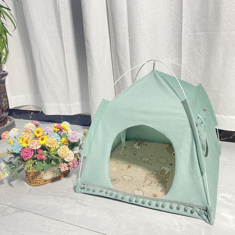 Cat Nest Tent for All Seasons Cat House for Kittens Enclosed Removable and Washable Outdoor Waterproof Pet Cat Summer Tent
