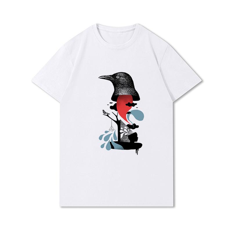 Мужские футболки с аниме в стиле ретро, забавная футболка с рисунком Y2k, мягкая футболка унисекс из 100% хлопка, мужские топы