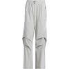Futsal Warm Tracksuit Bottoms Loose Comfortable Casual Pants Men Bottoms Dark-Silver-Gray JI7524