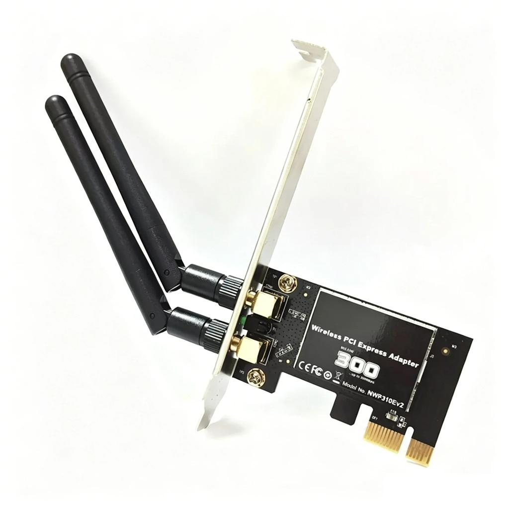 KEBIDUMEI 300 Мбит/с PCI-E Беспроводной Адаптер RTL8192 NWP310E Сетевая Карта 2.4G 802.11N WiFi Адаптер для Настольного Компьютера Windows 7/8/10/11