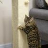 Cat tree including toys, 38 cm x 38 cm x 80 cm, beige + natural
