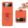 Простой Модный Складной Держатель-Кольцо Чехол для Телефона Для Samsung Galaxy Z Flip 3 4 5 5G Ударопрочная Мягкая Силиконовая Задняя Крышка