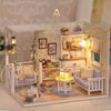 Doll House Furniture Diy Miniature 3D Wooden Dollhouse Toys for Children Birthday Gifts