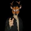 Party Supplies Anime Cosplay Pros Animal Mask Deer Head  Mask Kabuki Kitsune Mask Halloween Mask