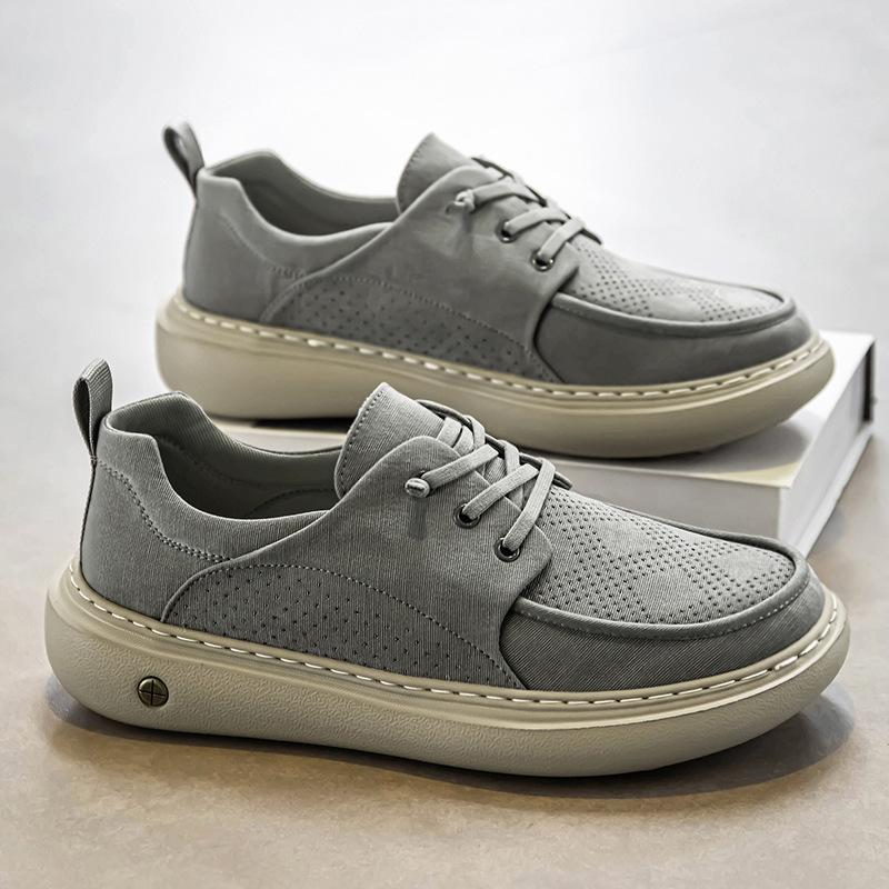 Designer cloth shoes men's summer men's shoes breathable cloth free lace-up men's foot casual men's shoes