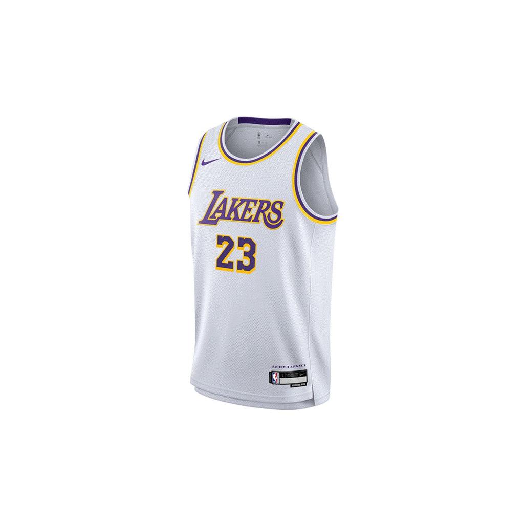 Nike X NBA Баскетбольная майка Лейкерс Леброн Джеймс Воскресная домашняя Атлетическая дышащая Детские майки Белая 3Z2B7BX1P00-LAK23